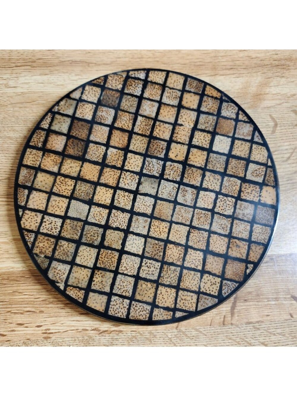 Mosaic Design Cork Backed Trivet Studio Nova 9" Round Hot Plate